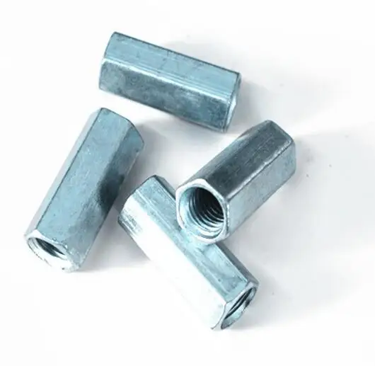 

2Pcs M10 x 1.5 pitch Long Rod Coupling Hex Nut Right hand Thread
