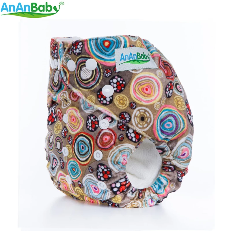 Новые модели подгузников Ananbaby 1 шт. супер Minky тканевые подгузники многоразовые