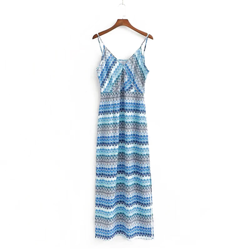 Sling Satin Printed Dress Women Summer Women Casual Slash Neck Short Dress Straight Slim Female Sundress Beach Style Dresses