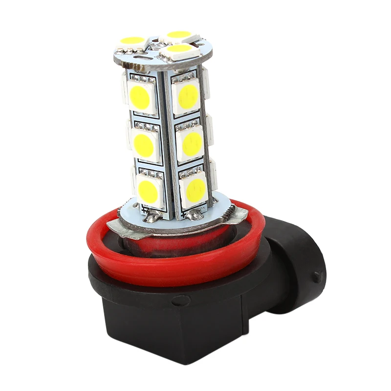 Светодиодный 5050 18 H11 H8 SMD СВЕТОДИОДНЫЙ противотуманный фонарь для автомобилей лампа головной светильник автомобильный-Стайлинг белый светильник для вождения