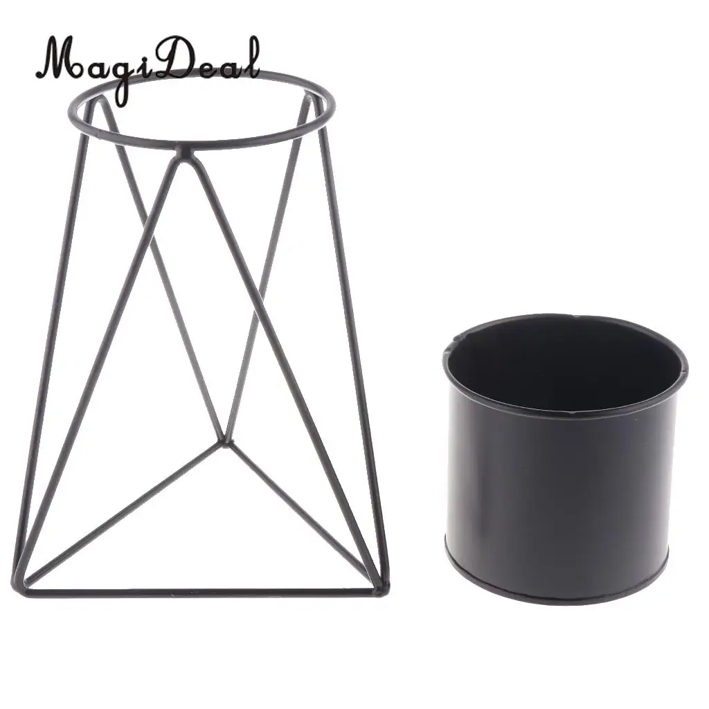Nordic Iron Art Flower Vases Minimalism Design Flowerpot Tabletop Flower Pot Home Vases Home Office Decor