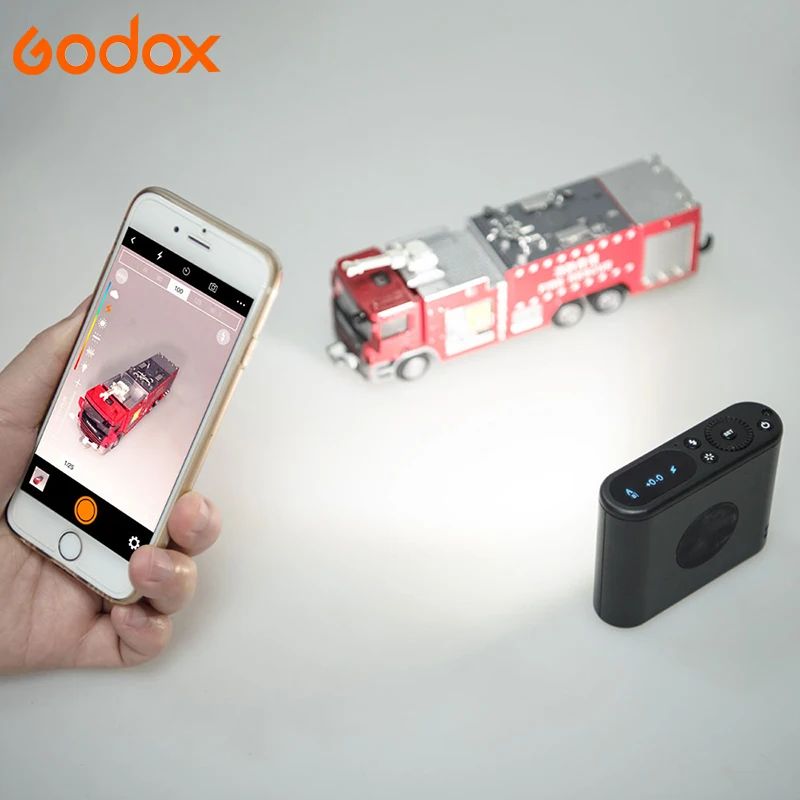 Godox A1 2,4G Беспроводная система ttl Bluetooth триггер вспышка светодиодный светильник встроенный аккумулятор для ios смартфона iPhone 6 6s 7 8 Plus