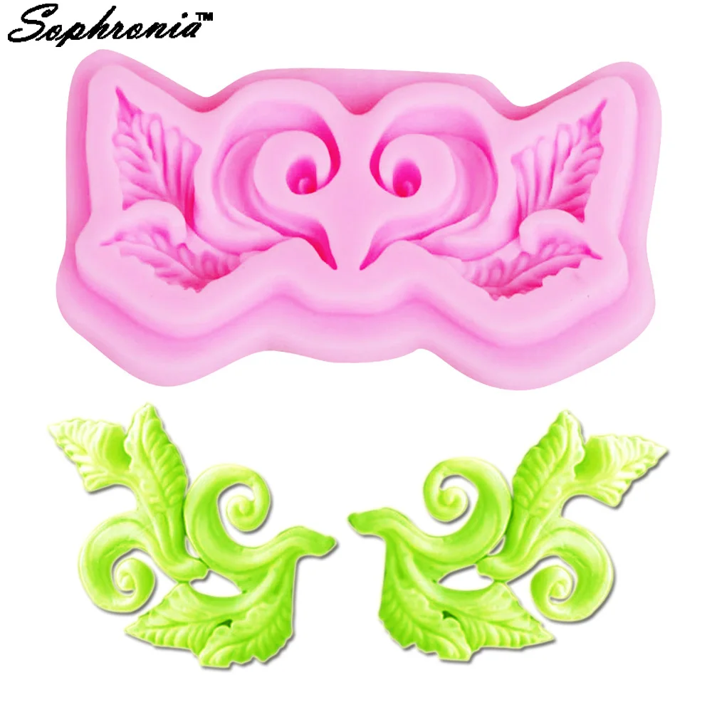 Sophronia M673 Relief Flower Leaf 1pcs UV Resin Silicone Mold Flowers Expoxy Charms Pendant For DIY Jewelry Making | Дом и сад