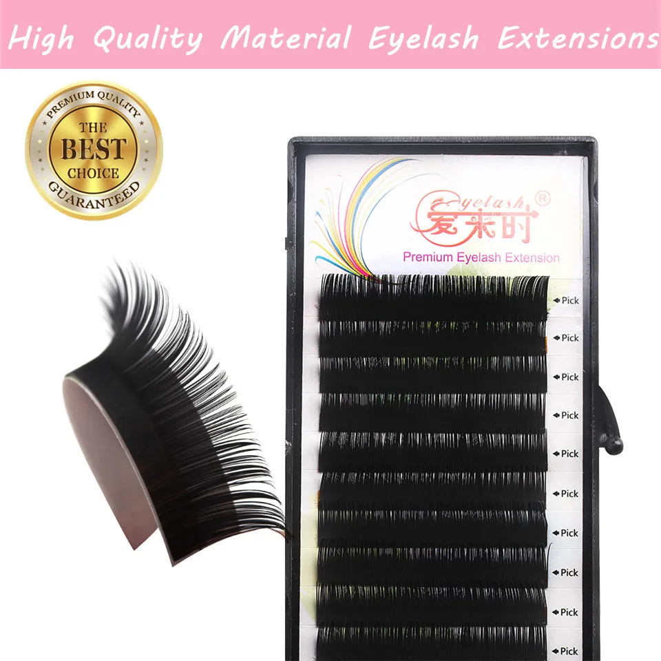 Natural 3D Eyelash Extension Korea Silk Faux Lashes Eyelashes BCD Curl False Eyelash Extensions Individual Eye Lashes Cilios arison 7 colors eyelash extension individual faux mink false eye lashes natural professional eye extension lashes and wholesale