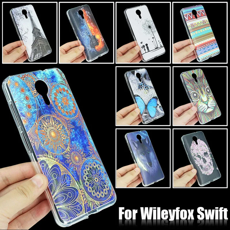 KOC-2351A_6_Retro Style Pattern TPU Protective Case for Wileyfox Swift 5 inch