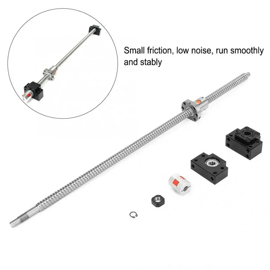1* SFU1605 650 мм шариковый винт с BK12 BF12 опоры и 6,35x10mm переходник