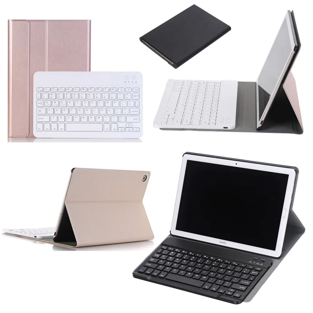 Чехол-подставка с беспроводной Bluetooth-клавиатурой для Huawei MediaPad M5 10 8 | Компьютеры и
