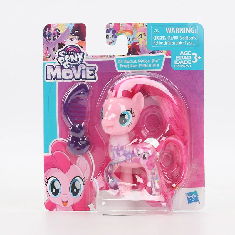 Игрушки My Little Pony, коллекционные экшен-фигурки из ПВХ, персонажи мультсериала «Дружба — это чудо» — пони Радуга Дэш, Пинки Пай, Лира Хартстрингс, Рарити - Цвет: pink purple comb