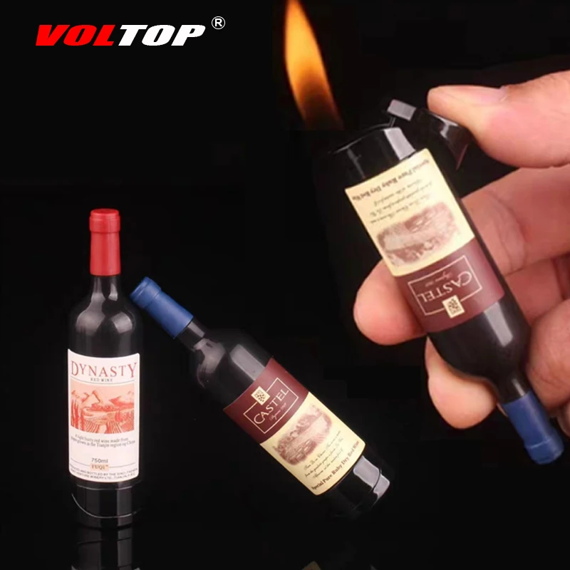 

Red Wine Bottle Cigarette Lighter Car Accessories Ornaments Pendant Decoration Dashboard Creative Lighter (NO Fuel)