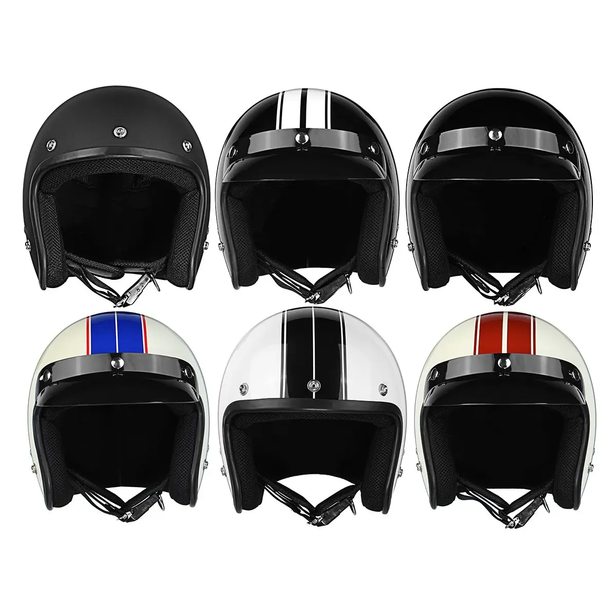 

Motorcycle Helmet open face helmet for Harley universal without goggle mask 3/4 Motorcycle Chopper Bike helmet