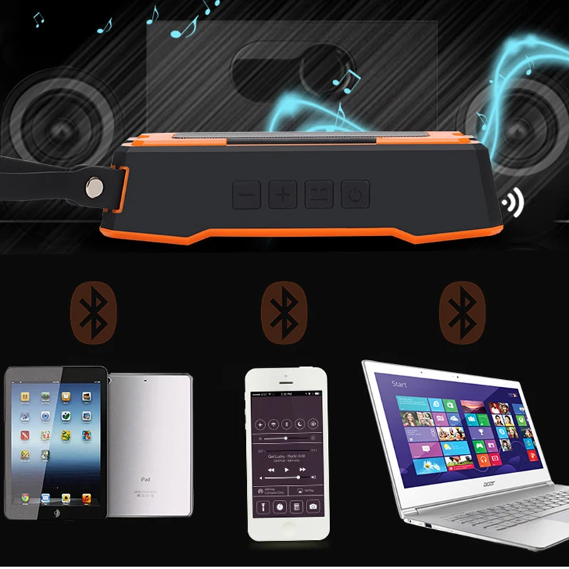 Мини Портативный Bluetooth Динамик s с 10 W превосходный звук, встроенный микрофон, стерео сопряжения IPX4 Водонепроницаемость Беспроводной Динамик