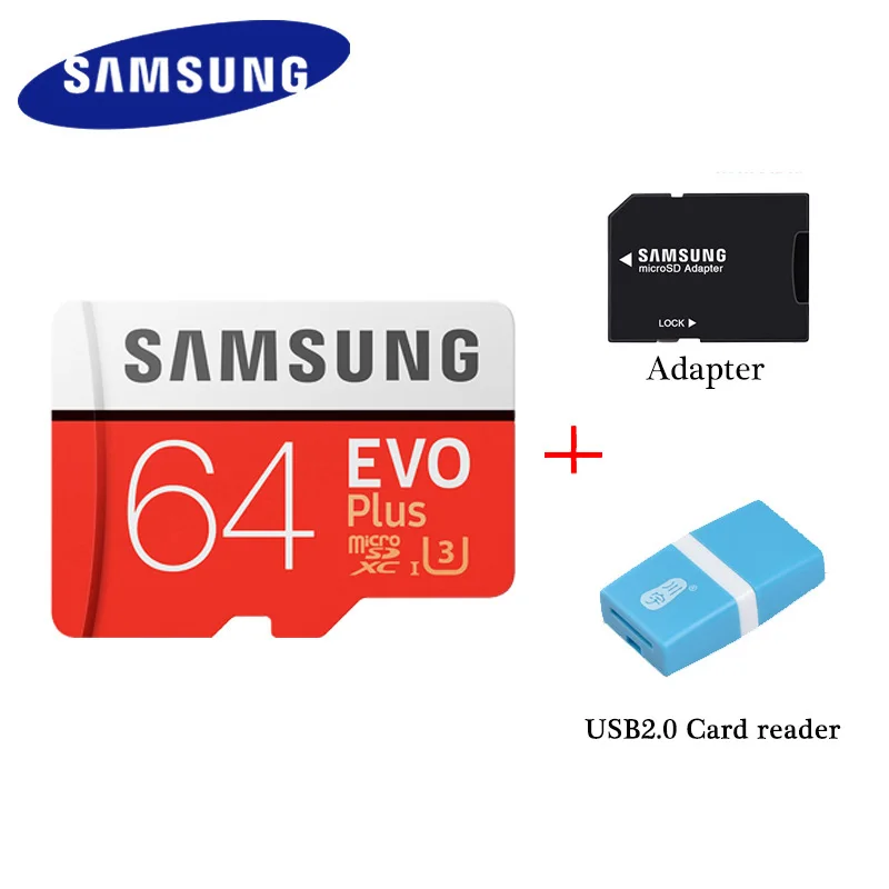 samsung micro sd карта памяти 64GB max100MB/S класс 10 SDXC U3 4K tarjeta micro sd TF флэш-карта для смартфонов