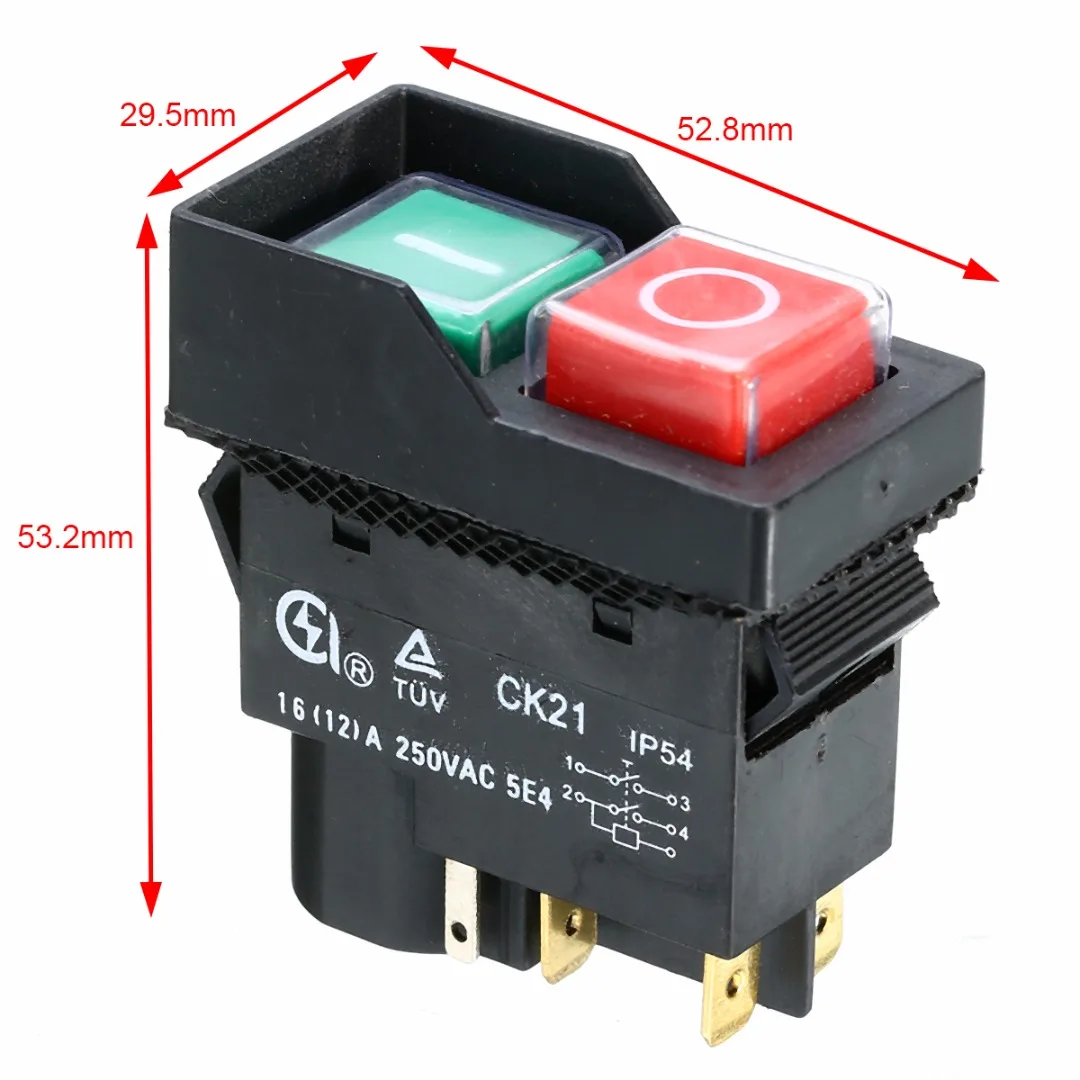 1pc 240V 10A Electric On Off Switch Electromagnetic Switches For Minimix 140 150 Cement Concrete Mixers Mayitr