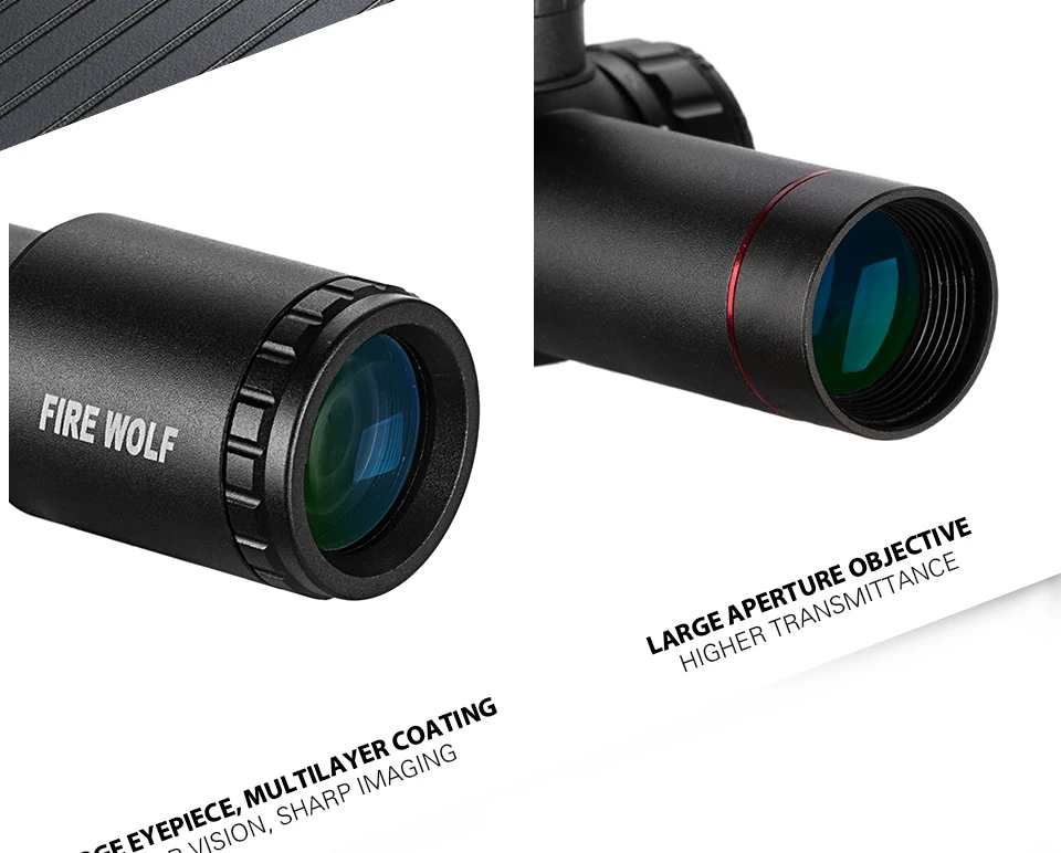 FIRE WOLF 4.5X20E Tactical Hunting scope Red Illumination Mil-Dot Riflescope for AK74 AR15