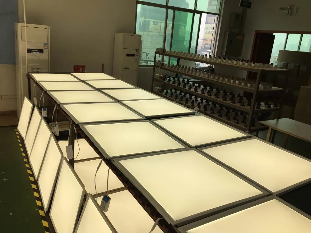 Painel de Luz com Controle Liga de Alumínio plus Pmma Anos de Garantia o Envio Gratuito de Alta Qualidade 600x600mm Cor Rgb Led Remoto ir Material 3 9 light panel led
