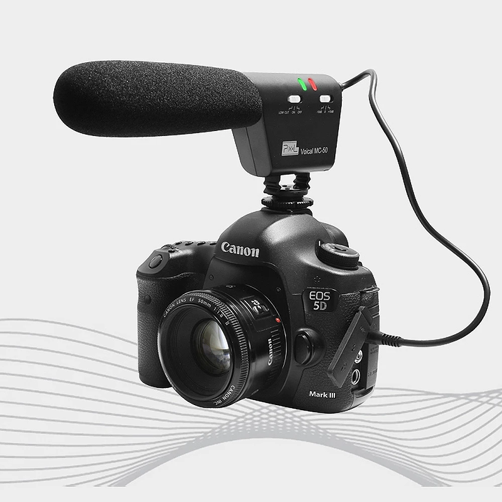 Pixel микрофон Voical MC-50 DSLR камера установлен дробовик микрофон для Canon Nikon Sony Blackmagic Pixel микрофон Voical MC-50 DSLR камера установлен дробовик микрофон для Canon Nikon Sony Blackmagic