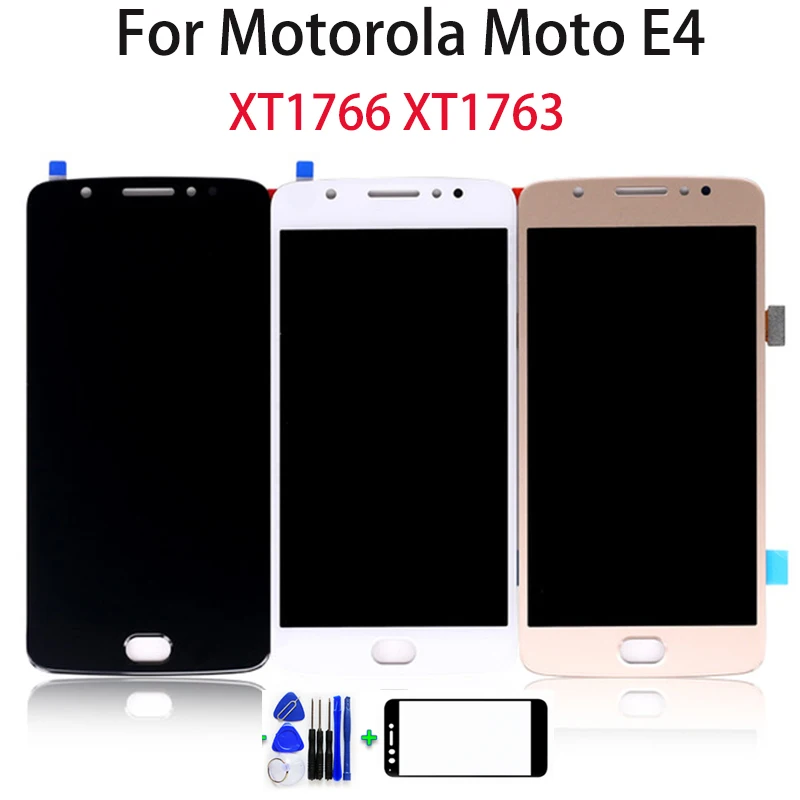 

5.0 inch For Motorola for Moto E4 XT1766 XT1763 LCD Display Touch Screen for Moto E4 Screen Digitizer Assembly Parts free Tools