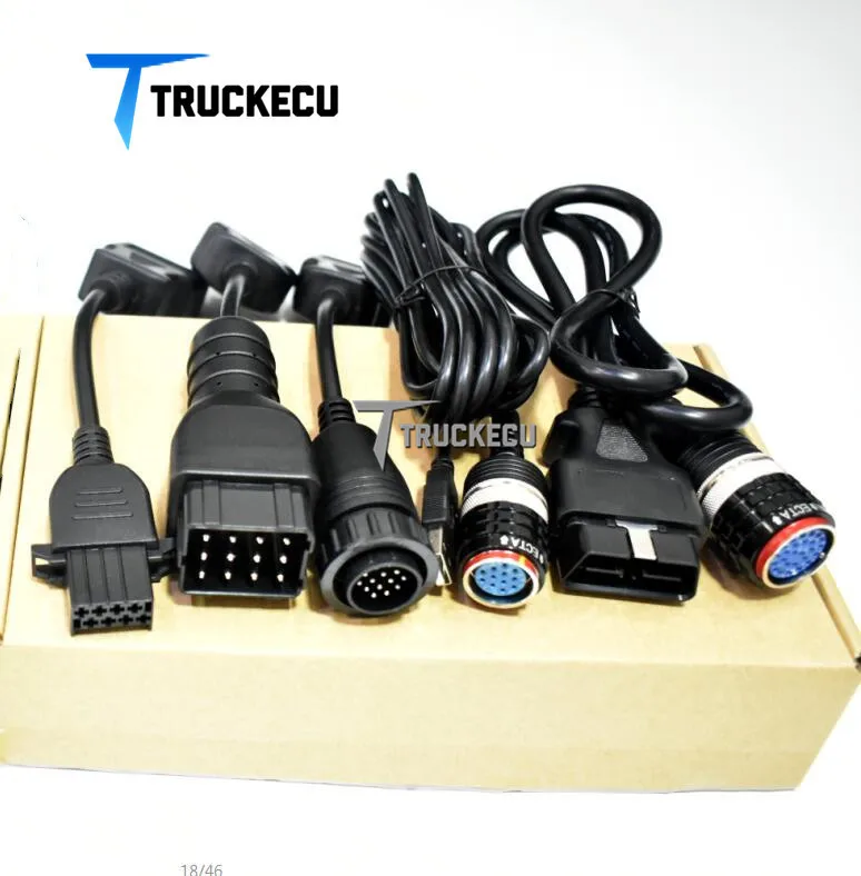  5 uds cable forvolvo vocom 88890300 forvolvo/UD/MACK/RENAULT camión excavadora de diagnóstico OBD I