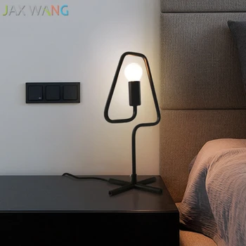 

JAXLONG Nordic Modern Table Lights Creative Living Room Simple Personality table Lamp Macaron Bedroom Bedside Desk Light Fixture