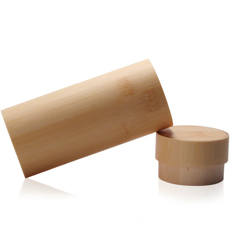

Round Bamboo Sunglasses Case Bamboo Box Gift package Wood Glass Case Can be engraved Logo For Free