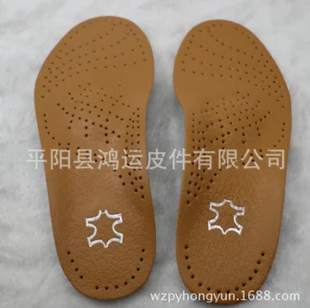 

by dhl or ems 100pairs Leather Orthotics Insole for Flat Foot Arch Support orthopedic Silicone Insoles Shoes Insoles new