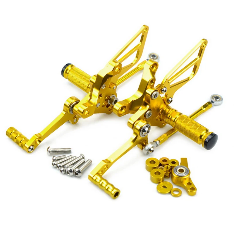 

Adjustable Foot Pegs Rest Footrest Rear Sets for Ducati 848 EVO 2011-2013 1198 R S 2009-2011 1098 R S Tricolore Bayliss LE