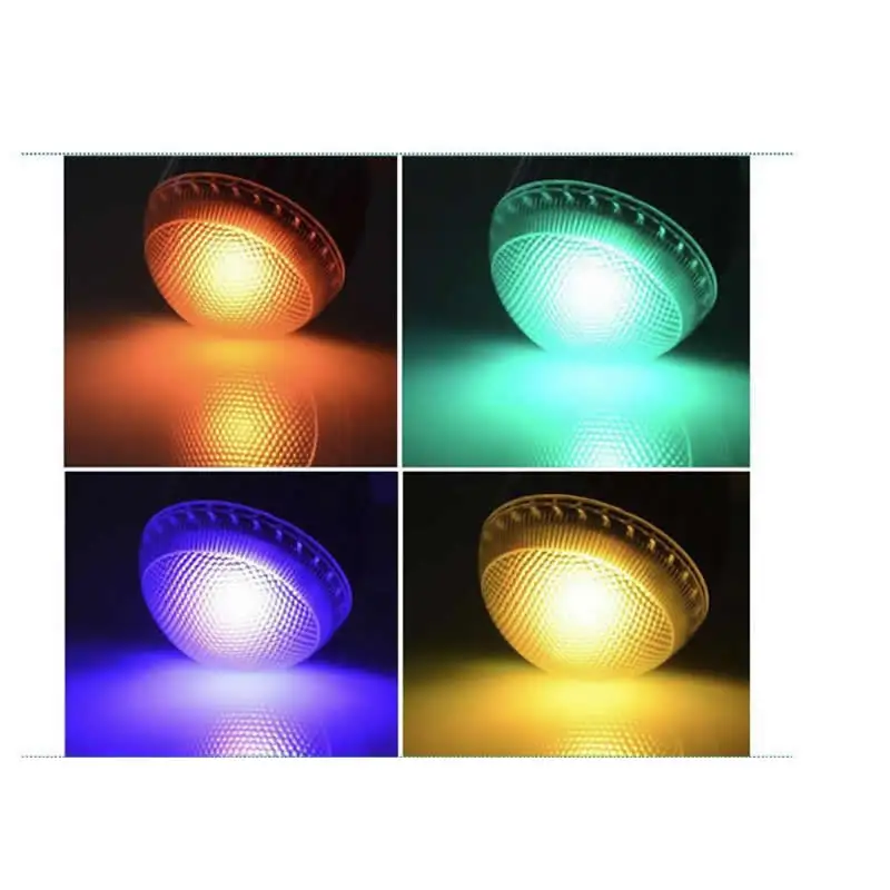 50 шт. Регулируемая GU10 E27 GU5.3 E14 RGB Светодиодная лампа 5 Вт лампочка AC85 265V + 12 В