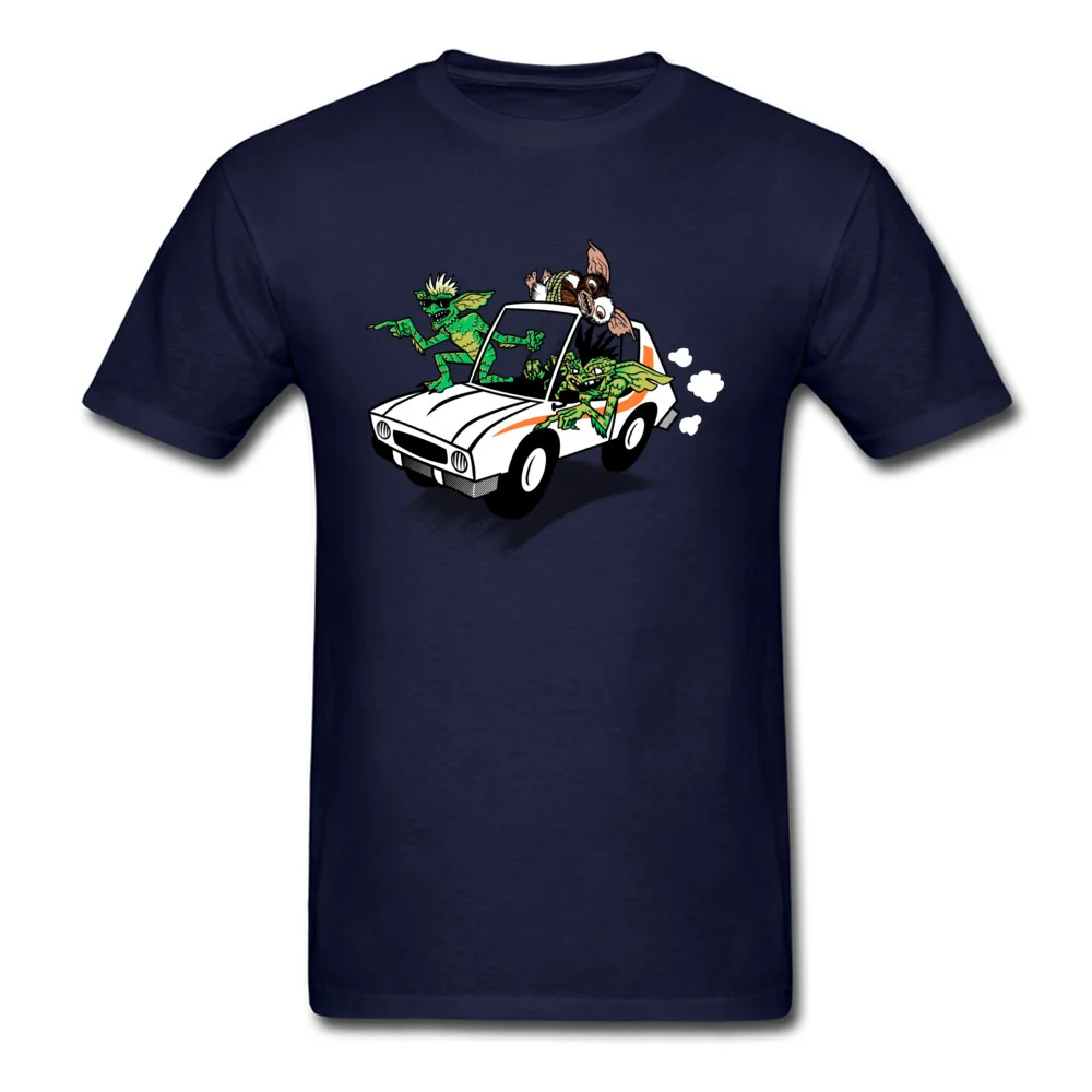 Normal Gremlinz Party Short Sleeve Labor Day Tops & Tees Retro O-Neck 100% Cotton T Shirts Men T Shirt Wholesale Gremlinz navy