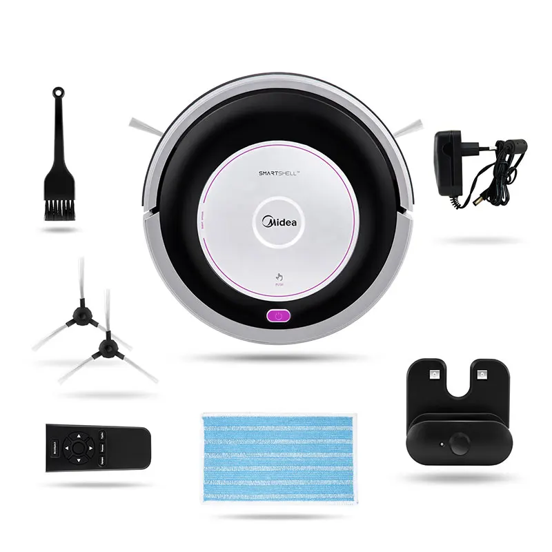 Midea MR02 Robot Vacuum Cleaner Sweeper Hard Floor Dust Cleaning Sweeping Path Planned Smart Shell Cleaning Sweeping Robotic