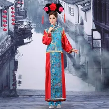 Хорошее качество только Маньчжурский костюм Женская королева бабочка hot- маньчжу princeless одежда династии Цин ancien костюм chinois