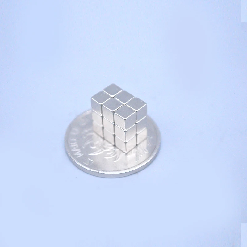 40 шт 4x4x4 небольшой Неодимовый магнит 4 мм N35 мощный магнитный блок Buck Cube