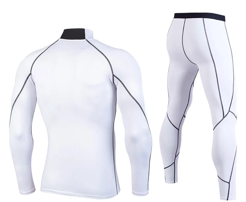 MMA Rashguard Fitness Running Shirt Men Rashguard Sportswear Male Long Sleeve Gym T Shirt Suits Crossfit Bodybuilding Men Shorts Mma (27)