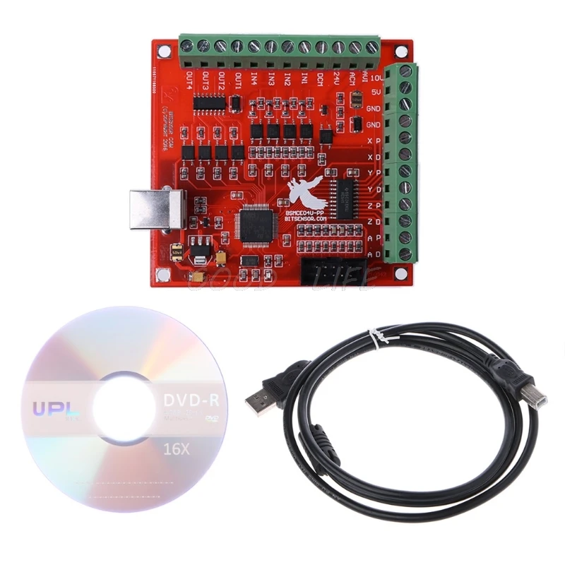 ЧПУ USB MACH3 100 кГц коммутационная плата 4 оси Интерфейс драйвер контроллер