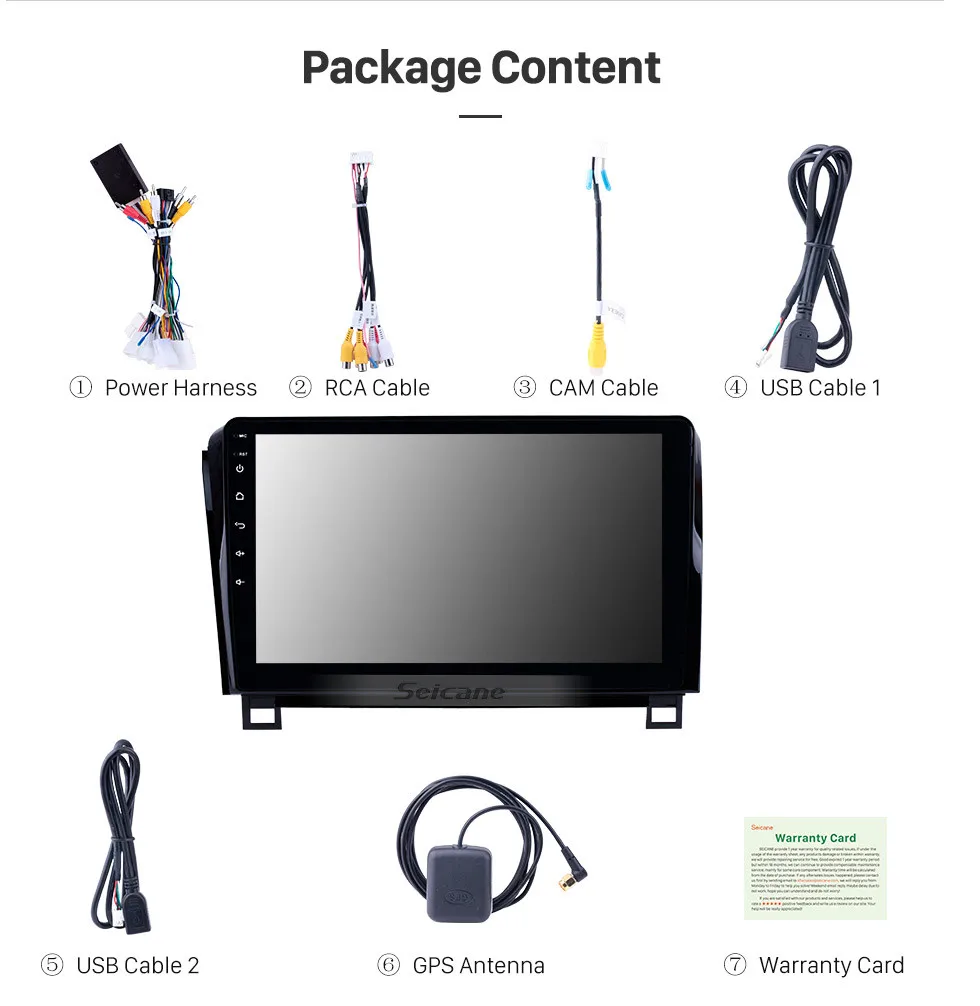 Discount Seicane 2din Android 8.1 10.1" Car Wifi Multimedia Player GPS Navi For 2006 2007 2008 2009 2010 2011 2012-2015 TOYOTA Sequoia 19