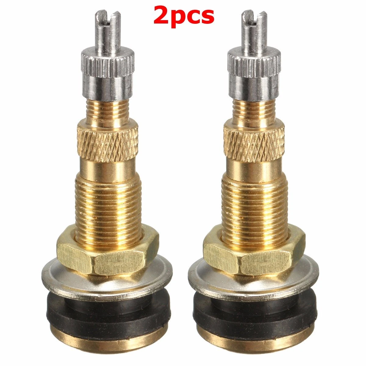 Accesorios de vástago de la válvula sin cámara de 2pcs 50mm astilla Accesorios de vástago de la válvula sin cámara de 2pcs 50mm astilla