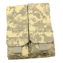 Двойная тактическая кобура Molle, подсумок, принадлежности для охотничьего пистолета, защитный пистолет, Журнал Mag ACU Multicam
