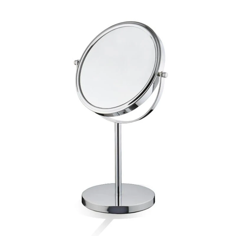 Croydex Mirror Make Up Double Sided 2x Magnify Round Pedestal Shaving Bathroom 
