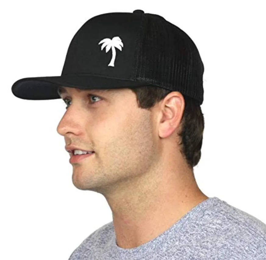 

2018 New Summer Sun hat Shading Cap coconut tree Printing Mesh Baseball Cap Free Shipping Bone Breathable Chapeu Casual
