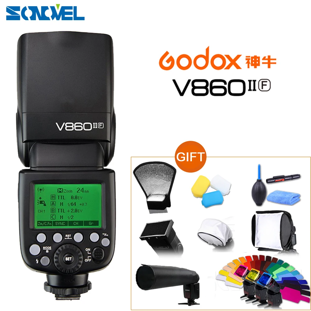 Godox Ving V860II F TTL HSS 1/8000 литий ионный аккумулятор Вспышка Speedlite для Fujifilm Fuji X Pro2 Pro1 T10 T20