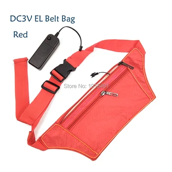 

Night Running Party Supplies Stylish EL Wire Belt Money Phone Packs Unisex Neon Travel Waist Bags Led Strip Big Capacity Pockets