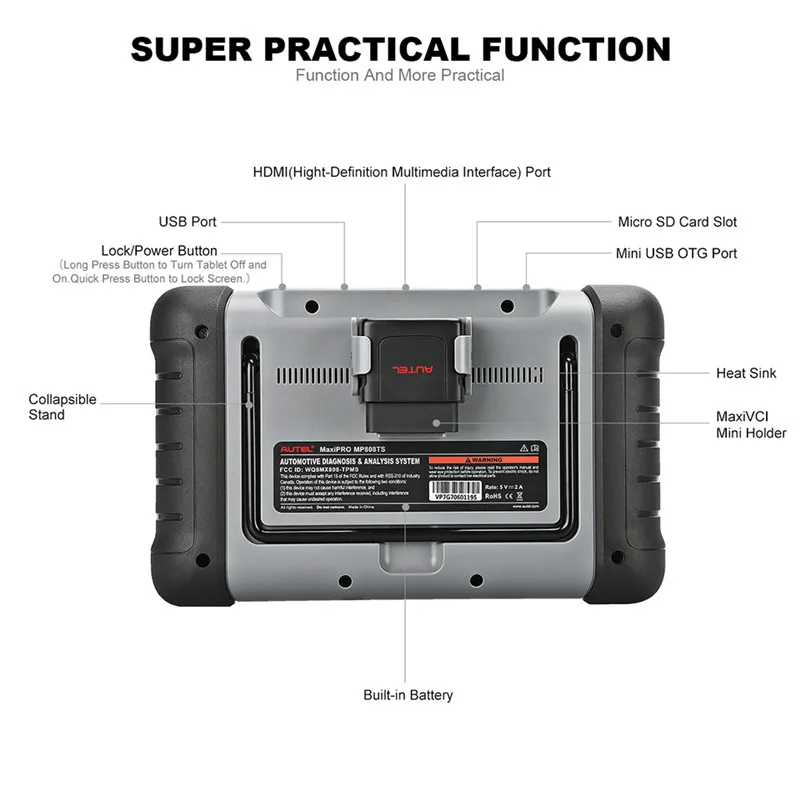 Autel MaxiPRO MP808TS активации программирования и все Системы инструмент диагностики OBD в сочетании DS808/MS906 и TPMS активировать датчик