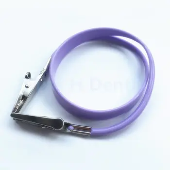 

Dental Instrument Silica Gel Bib Clips Chain Napkin Holder 3pcs