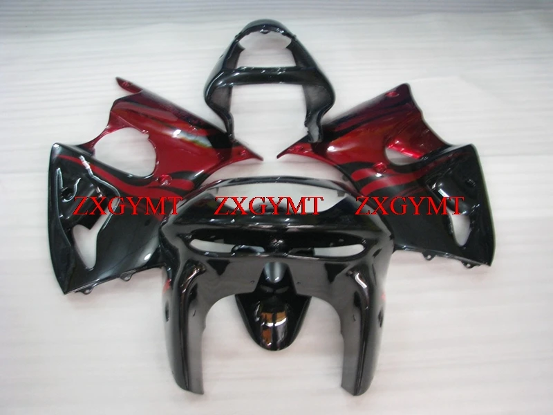 

Fairing Kits for for Kawasaki Zx6r 1998 - 1999 Motorcycle Fairing for Kawasaki Zx6r 98 Red Flame Full Body Kits Zx6r 1998
