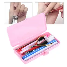 Набор для наращивания ногтей 12 шт./компл. пластиковый маникюрный набор инструментов Шлифовальная Пилка Для ногтей файлы буферный блок маникюрные инструменты акриловый гвоздь