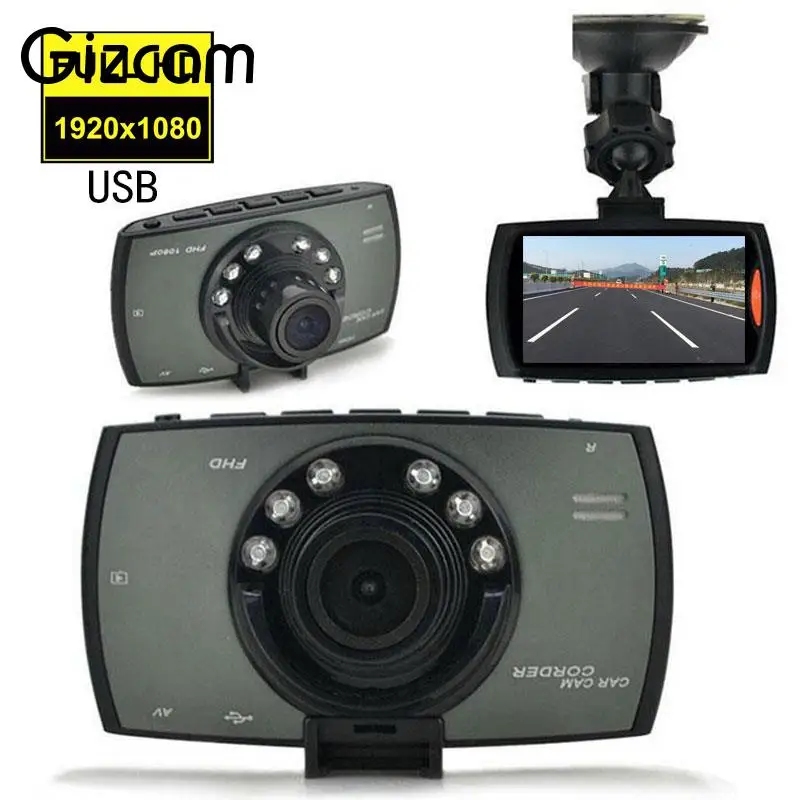 Gizcam h300 Full HD 1080 P 2.4 &quotЭкран DVR инфракрасного автомобиля Камера видео Регистраторы