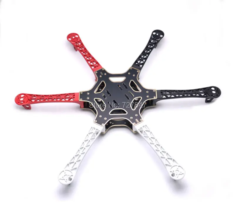 

F550 Hexa-Rotor Air Frame FlameWheel Kit 550mm for S500 KK MK MWC MultiCopter Hexacopter UFO Heli