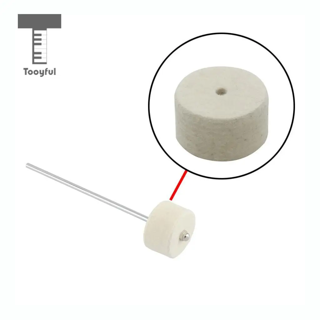 Tooyful Durable Drum Pedal Beater Mallet Hammer Head Wool Felt DIY for Drummer Percussion Instrument Accessory