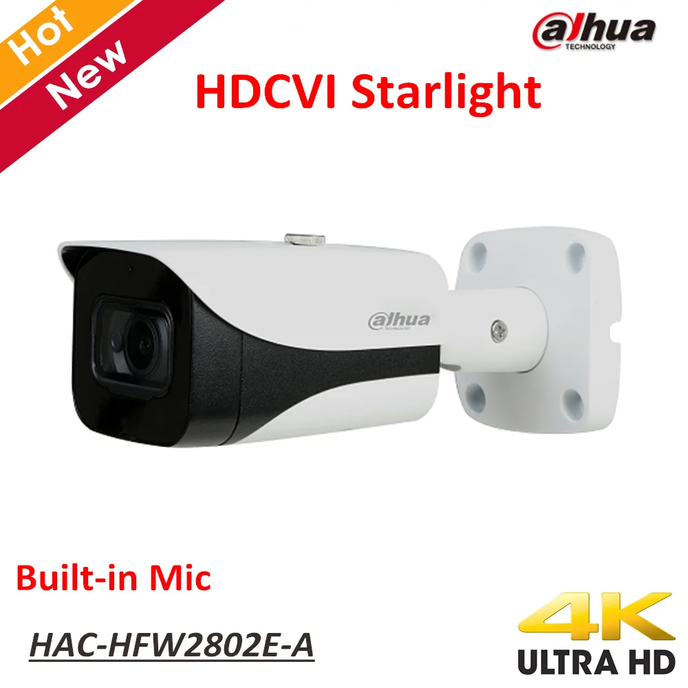 Новый Dahua 4 K Starlight камера HDCVI умная ИК купольная Камера видео Разрешение 8MP