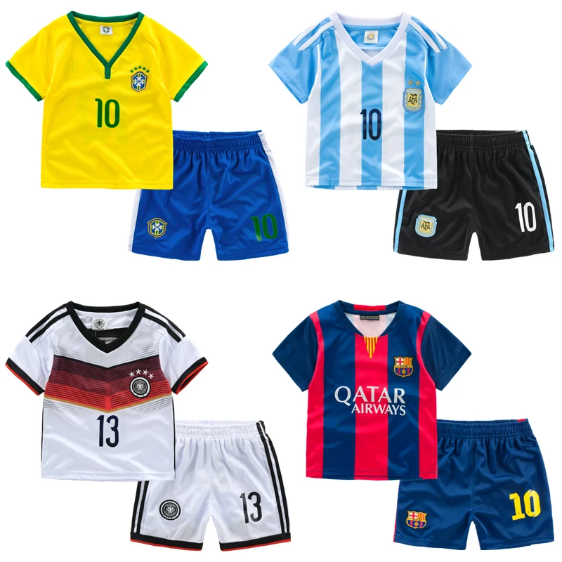 Thin breathable baby football set child 2015 children's clothing