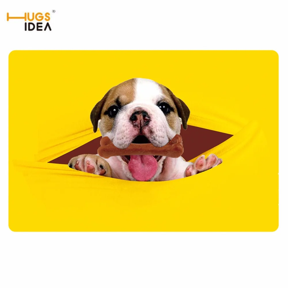 HUGSIDEA милый 3D Собака Животное ванная комната коврики для улицы водонепроницаемый пол кухня Welcom передняя дверь ковровое покрытие ковры украшения для дома